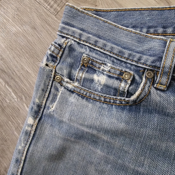 Old Navy Ultra Low Waist Denim Shorts (size 4) - Picture 4 of 12